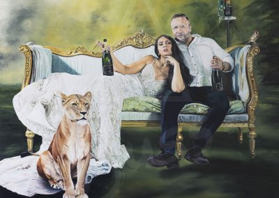 The Wedding Couple Oil Painting by Anna-Marie Buss