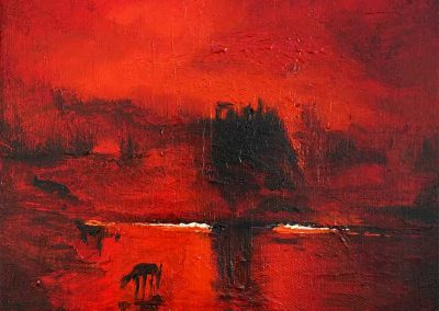 Turner's Red Oil Painting